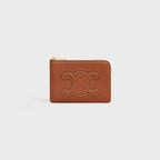 CELINE Coin and Card Pouch Cuir Triomphe | 賽琳 卡套 (Tan)