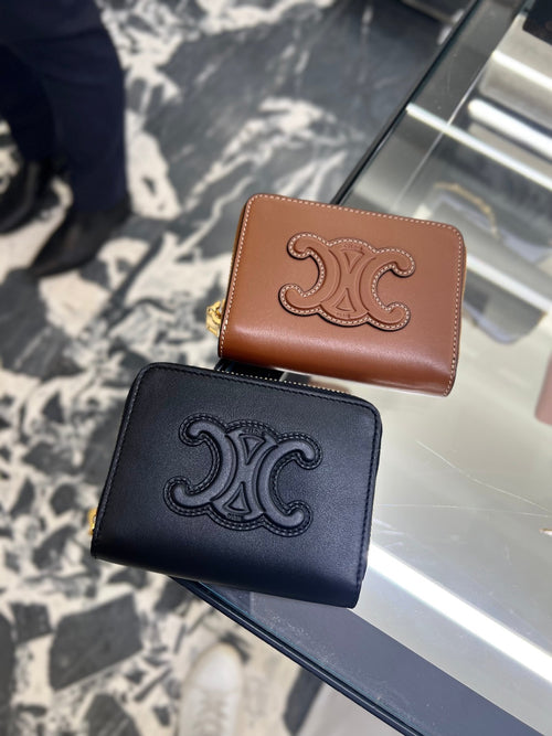 CELINE Compact Zipped Wallet Cuir Triomphe | 賽琳 拉鏈銀包 (多色)