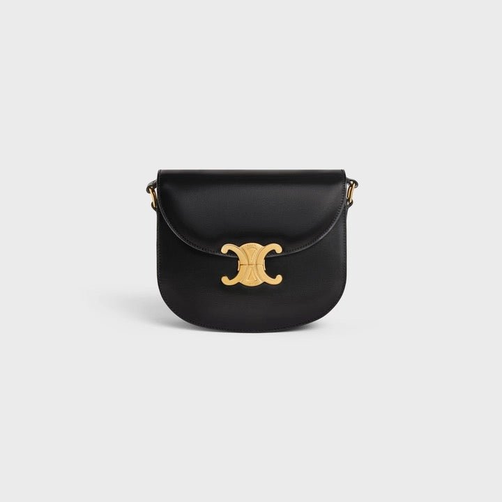 CELINE Teen Besace Triomphe Celine Handbag Black LondonKelly