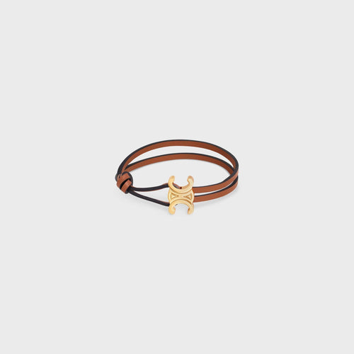CELINE Triomphe Clasp Bracelet | 賽琳 手鏈 (啡色)