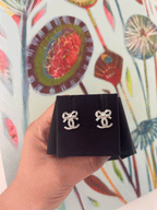 CHANEL 22B Crystal Earrings | 香奈兒 水鑽耳環 (銀色)