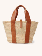 CHLOE Sense Medium Basket | 蔻依 草編袋 (Tan)