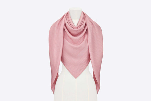 CHRISTIAN DIOR D-Oblique Shawl | 迪奧 方型圍巾 (粉紅色) - LondonKelly 英國名牌代購