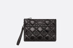 CHRISTIAN DIOR Large Dior Caro Daily Pouch | 迪奧 大碼日常小手袋 (黑色) - LONDONKELLY