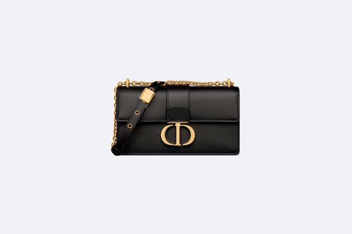 CHRISTIAN DIOR 30 Montaigne Bag with Chain | 迪奧 30蒙田手袋連鏈帶 (Black)