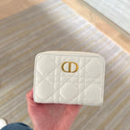 CHRISTIAN DIOR Caro Compact Zipped Wallet | 迪奧 拉鏈銀包 (多色)