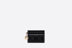 CHRISTIAN DIOR Lady Dior 5-Slot Card Holder | 迪奧 卡套 (Black)