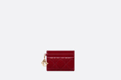 CHRISTIAN DIOR Lady Dior 5-Slot Card Holder | 迪奧 卡套 (Red)