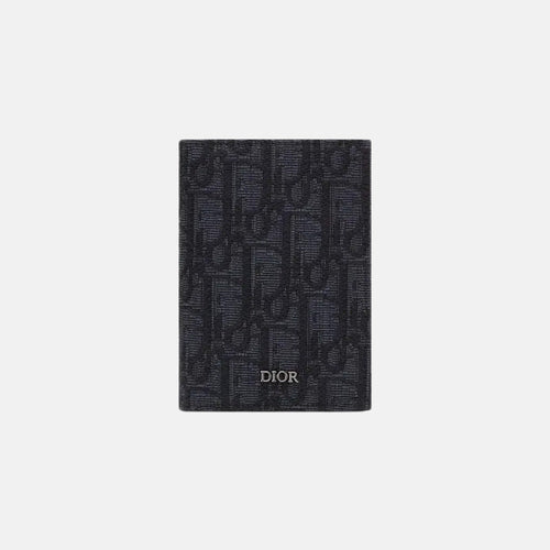 CHRISTIAN DIOR Men's Bi-Fold Card Holder | 迪奧 男仕兩摺卡套 (Black)