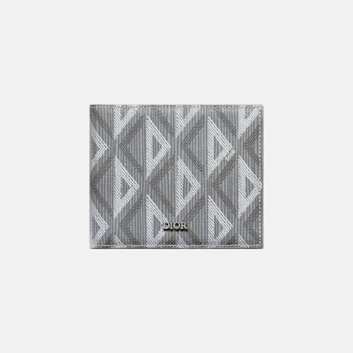 CHRISTIAN Dior Men's CD Diamond Canvas Wallet | 迪奧 男仕銀包 (Grey)