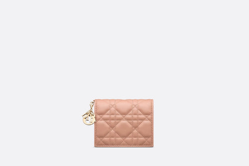 CHRISTIAN DIOR Mini Lady Dior Wallet | 迪奧 銀包 (Rose)