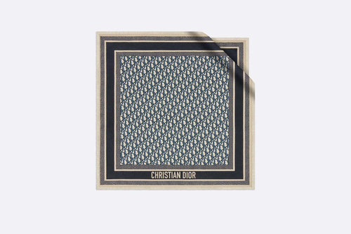 CHRISTIAN DIOR Oblique Diorwin 70 Square Scarf | 迪奧 老花絲巾 (藍色老花)