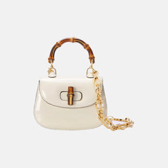 GUCCI Bamboo 1947 Mini Top Handle Bag | 古馳 手袋 (迷你/White)