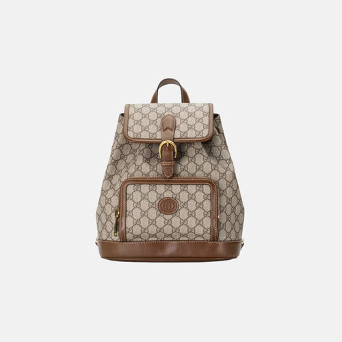 GUCCI Backpack with Interlocking G | 古馳 背囊 (Brown)