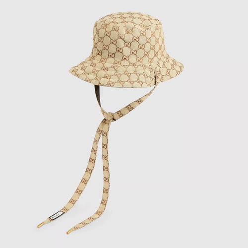 GUCCI Men's GG Canvas and Nylon Reversible Hat | 古馳 男仕雙面帽 (啡色)
