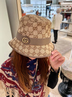 GUCCI GG Canvas Bucket Hat | 古馳 漁夫帽 (啡色)