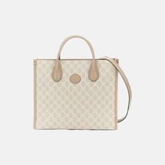 GUCCI GG Canvas Small Tote Bag | 古馳 手提袋 (細碼/White)