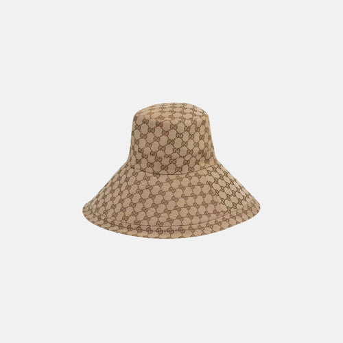 GUCCI GG Canvas Wide Brim Hat | 古馳 帽 (啡色)