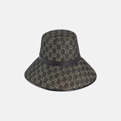 GUCCI GG Denim Wide Brim Hat | 古馳 漁夫帽 (黑色)
