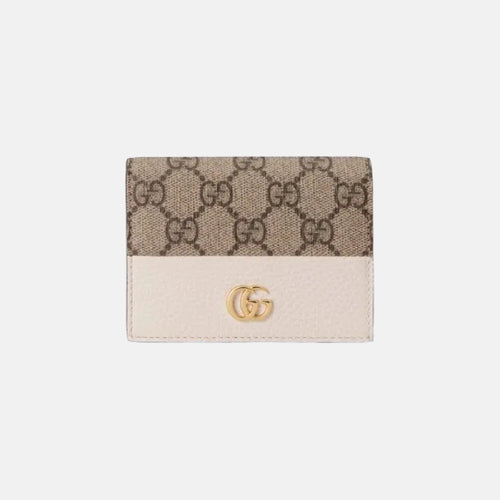 GUCCI GG Marmont Card Case Wallet | 古馳 卡套銀包 (White)