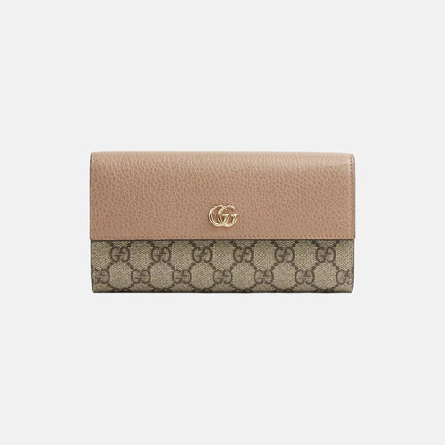 GUCCI GG Marmont Continental Wallet | 古馳 長銀包 (Beige)