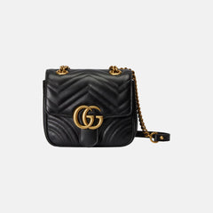 GUCCI GG Marmont Mini Shoulder Bag | 古馳 手袋 (迷你/Black)