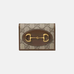 GUCCI Horsebit 1955 Card Case Wallet | 古馳 銀包 (Tan)