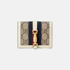 GUCCI Jackie 1961 Card Case Wallet | 古馳 卡套銀包 (White)