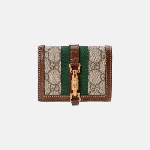 GUCCI Jackie 1961 Card Case Wallet | 古馳 卡套銀包 (Tan)