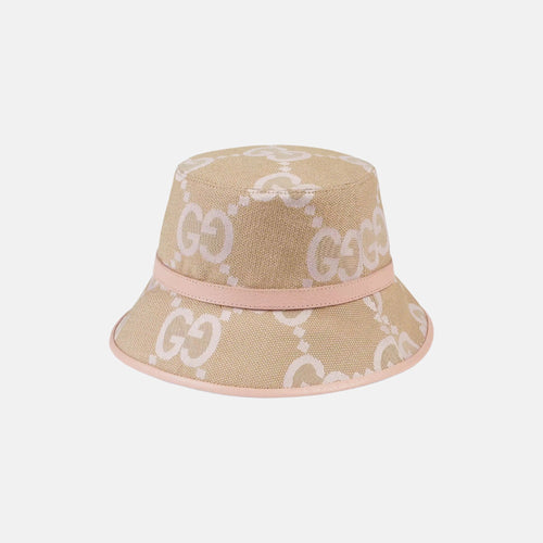 GUCCI Jumbo GG Bucket Hat | 古馳 漁夫帽 (Light Pink)