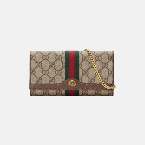 GUCCI Ophidia GG Chain Wallet | 古馳 銀包連鏈帶 (啡色)