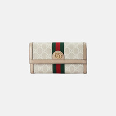 GUCCI Ophidia GG Continental Wallet | 古馳 長銀包 (White)