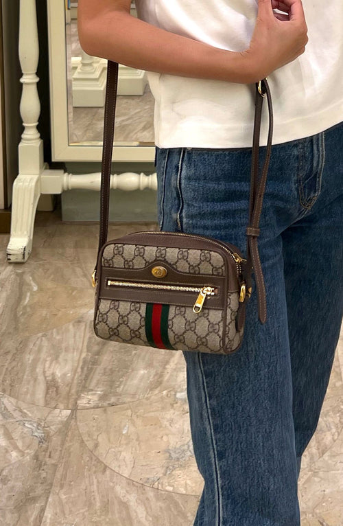 GUCCI Ophidia GG Supreme Mini Bag | 古馳 迷你手袋 (啡色老花) - LondonKelly 英國名牌代購