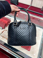 GUCCI Top Handle Zipped Handbag | 古馳 手袋 (Black)