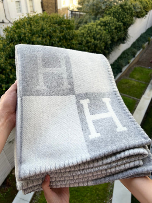 HERMES Avalon Blanket | 愛馬仕 毛毯 (灰色)