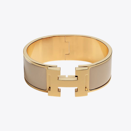 HERMES Clic Clac H Bracelet | 愛馬仕 手鐲 (Etoupe)