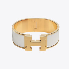 HERMES Clic Clac H Bracelet | 愛馬仕 手鐲 (White)