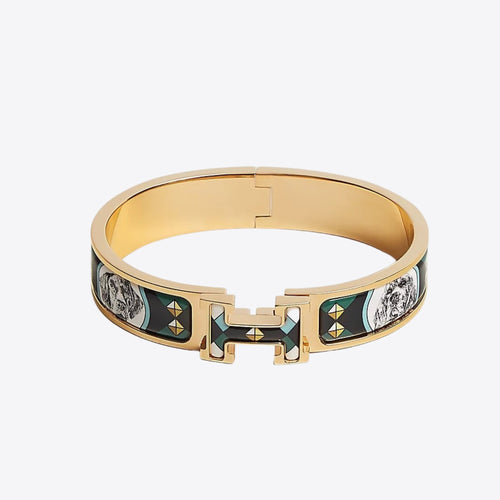 HERMES Clic H Bracelet | 愛馬仕 金鐲 (Black)