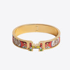 HERMES Clic H Bracelet | 愛馬仕 金鐲 (Red)