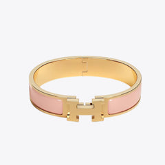 HERMES Clic H Bracelet | 愛馬仕 金手鐲 (Rose)