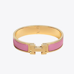 HERMES Clic H Bracelet | 愛馬仕 金手鐲 (Rose)