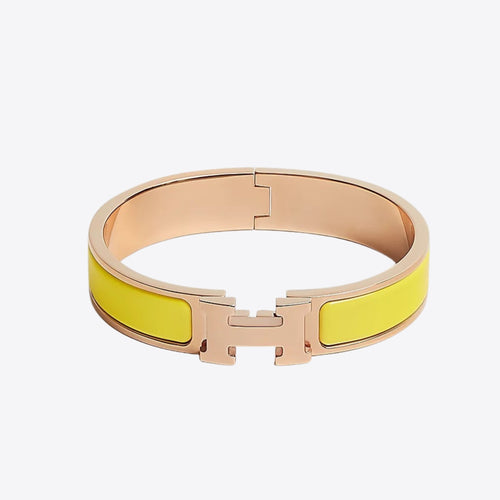 HERMES Clic H Bracelet | 愛馬仕 玫瑰金手鐲 (Yellow)