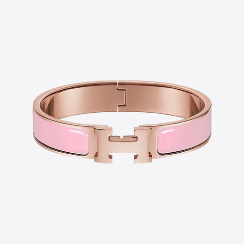 HERMES Clic H Bracelet | 愛馬仕 玫瑰金手鐲 (Rose)