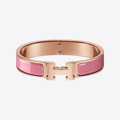 HERMES Clic H Bracelet | 愛馬仕 玫瑰金手鐲 (Rose)