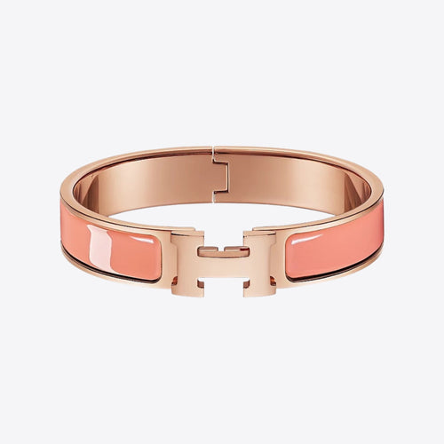 HERMES Clic H Bracelet | 愛馬仕 玫瑰金手鐲 (Rose)