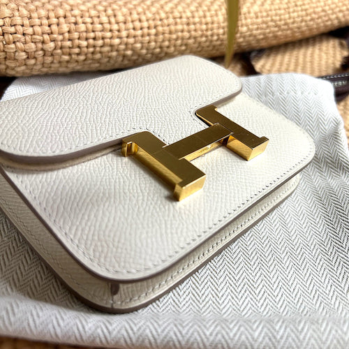 HERMES Constance Slim Nata GHW | 愛馬仕 銀包 (白色)