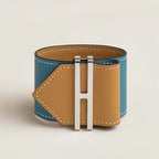 HERMES Elan Cuff Bracelet | 愛馬仕 手帶 (啡藍色)