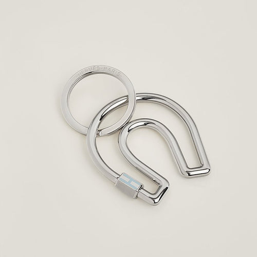 HERMES Fer a Cheval Key Ring | 愛馬仕 鎖匙扣 (Light Blue)