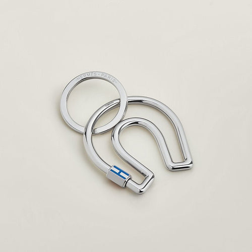 HERMES Fer a Cheval Key Ring | 愛馬仕 鎖匙扣 (Blue)