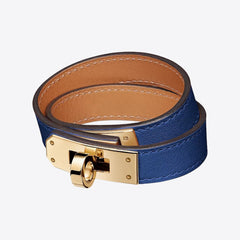 HERMES Kelly Double Tour Bracelet | 愛馬仕 手帶 (Blue)